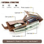 Genuine leather wallet top layer cowhide coin purse multi card - Image 8